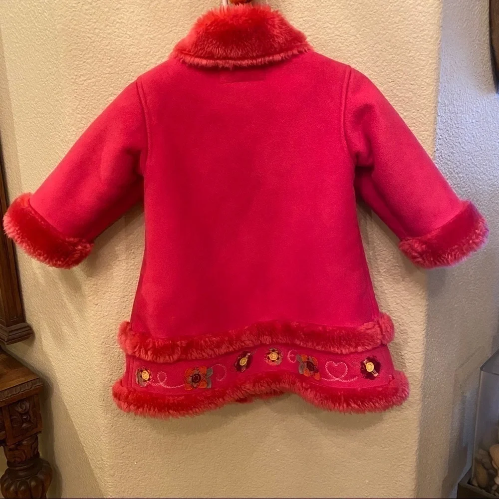 THE CHILDREN’S PLACE Girls Pink Floral Thick Winter Jacket Size 18 Months